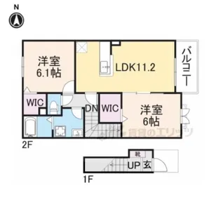 サニーヒル北山【2階】の間取り