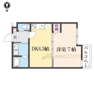 1DKの間取り画像