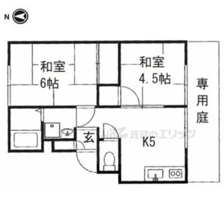 石橋ハイツA棟【2階】の間取り