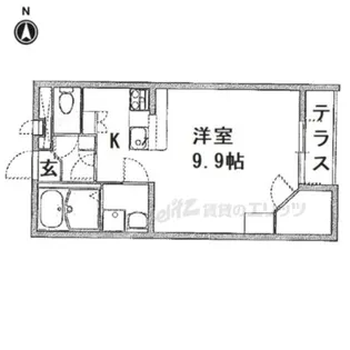 レオパレスケルン【104号室】の間取り
