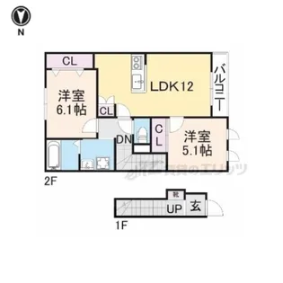 ゆめな都2番館【205号室】の間取り