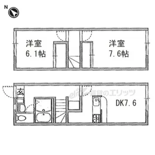 2DKの間取り画像