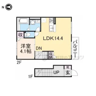 アチャラナータ【2階】の間取り