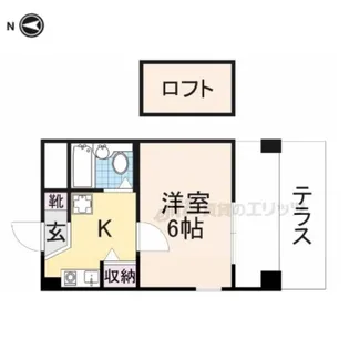 シティパレスJR郡山駅前P2【4階】の間取り