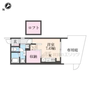 キャルムコート交野2番館【1階】の間取り
