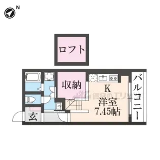 キャルムコート交野2番館【2階】の間取り