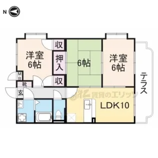 ルミエールかながわ【1階】の間取り