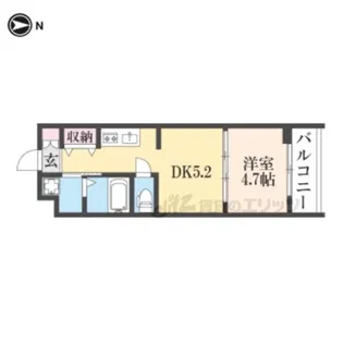 ファステート京都西KIWAMI【2階】の間取り