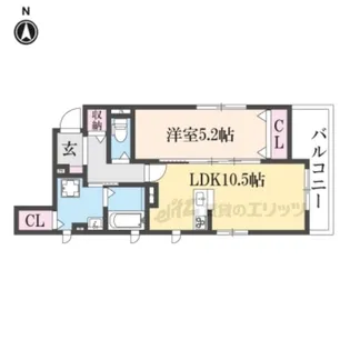 Danke Court【301号室】の間取り