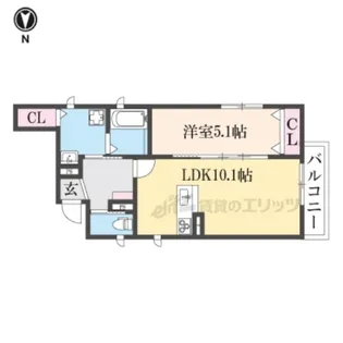 Danke Court【302号室】の間取り