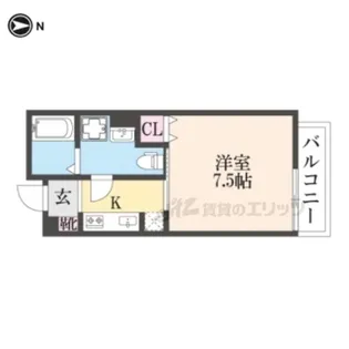 ATTRICE大将軍【3階】の間取り