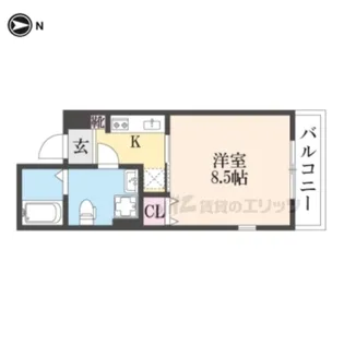 ATTRICE大将軍【4階】の間取り