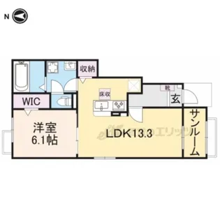 カーサミランダ?【1階】の間取り