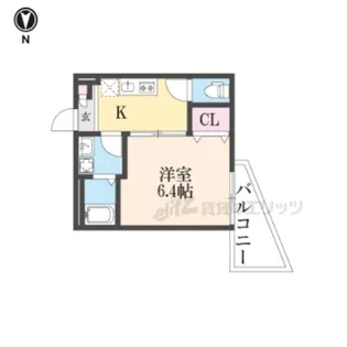 ALEGRIA京都九条【206号室】の間取り