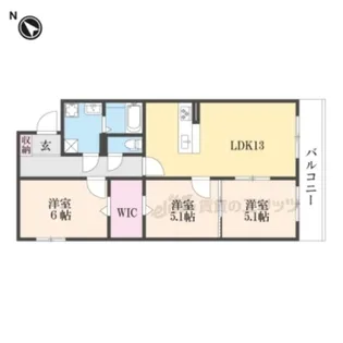 Ace One【506号室】の間取り