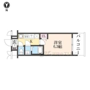プレサンスTHE KYOTO 新町通【11階】の間取り