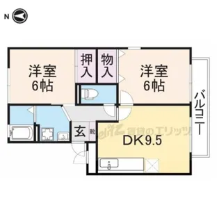 アムール橿原【3階】の間取り