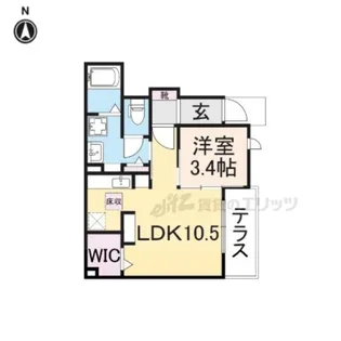 クレールコート【1階】の間取り