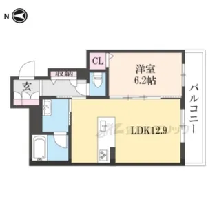 1LDKの間取り画像