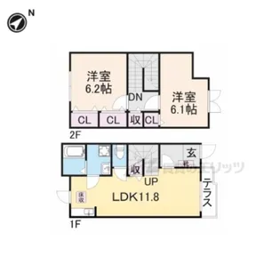 メゾンハイム【1階】の間取り