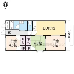 アメニティα館【508号室】の間取り