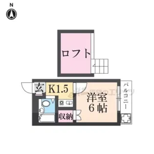 大和高田第18マンション【2階】の間取り