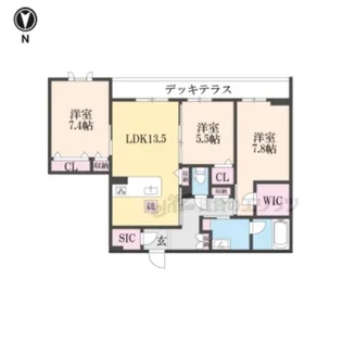 ベルフレージュ?【102号室】の間取り