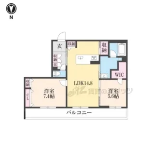 ベルフレージュ?【3階】の間取り