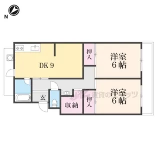 クレスト天神【1階】の間取り