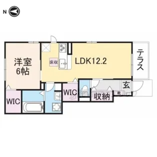 アプローズ明晴?【102号室】の間取り
