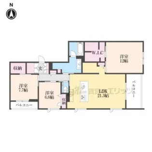 メゾン御所南【201号室】の間取り