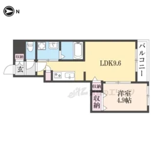 シルス藤森【311号室】の間取り