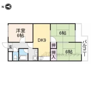 第3サンコウハイツ【411号室】の間取り