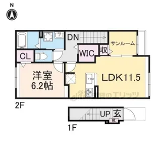 グレイス大和小泉【2階】の間取り