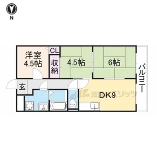 サンプラザ郡山【502号室】の間取り