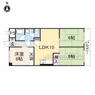 第5サンコウハイツ【2階】の間取り
