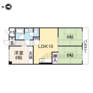 第5サンコウハイツ【205号室】の間取り