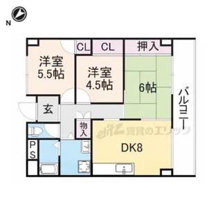 フォレスト神宮前【6階】の間取り
