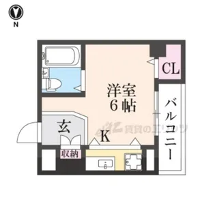 シティロイヤル富雄南【204号室】の間取り