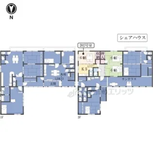妙宅ハウス(シェアハウス)【202号室】の間取り
