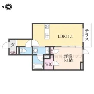 Lene Cricca西大寺?【3階】の間取り