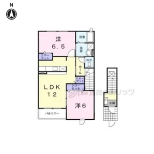 グラシュー【2階】の間取り