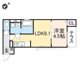 PRIME CUBE【1階】の間取り