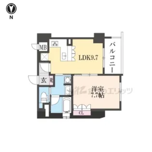 リーガル京都堀川五条通りII【2階】の間取り