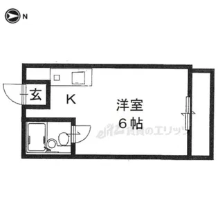 コーポ諏訪西大寺【405号室】の間取り