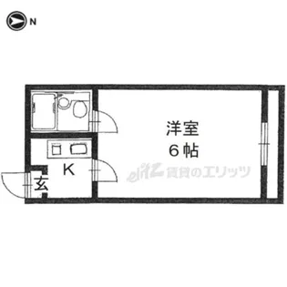 コーポ諏訪西大寺【307号室】の間取り