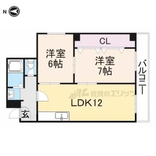 ロイヤルハイツさつき丘【6階】の間取り