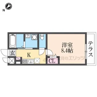 ヴィーヴル【1階】の間取り