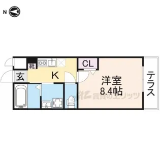 ラフィーネ【1階】の間取り