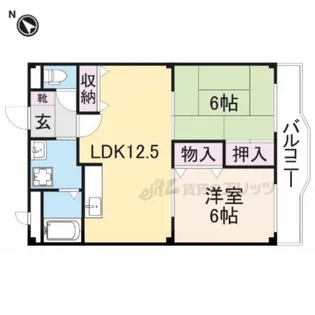 グランシャリオN棟【203号室】の間取り